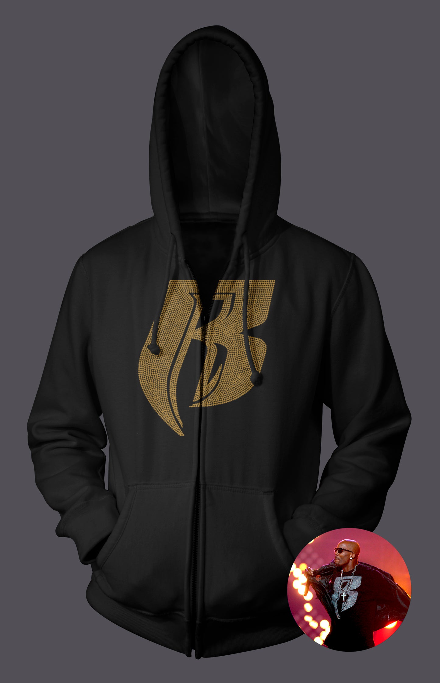 Ruff Ryders DMX Blinged out Hoodie