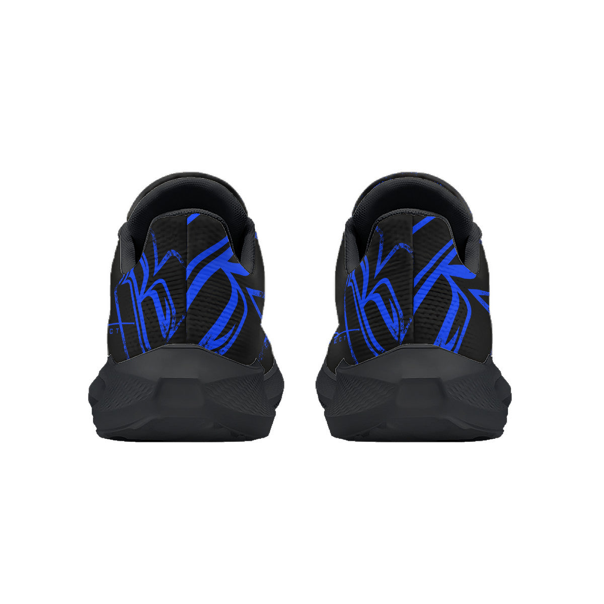 Blue & Black RR Grunge Shoes