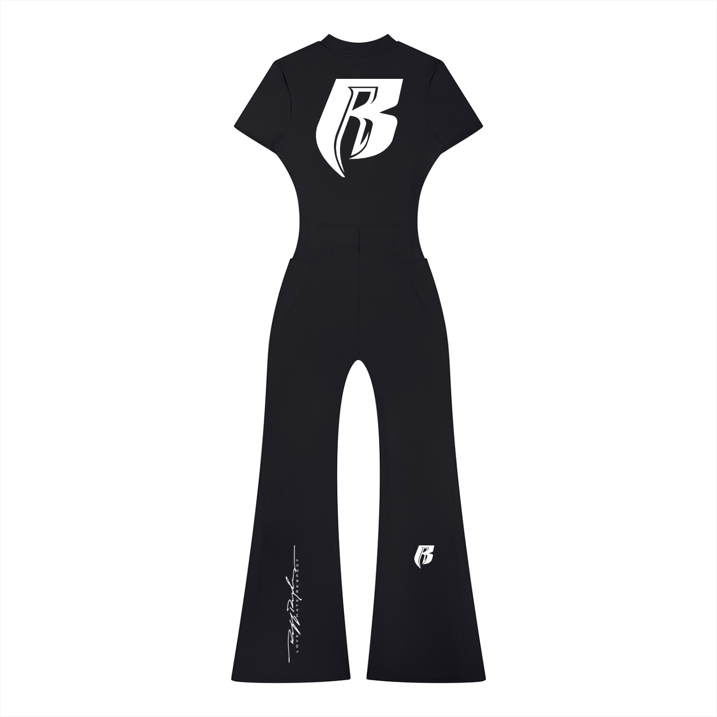 RR Modern R Signature Women’s Tight Flared Leg Quarter-Zip Jumpsuit
