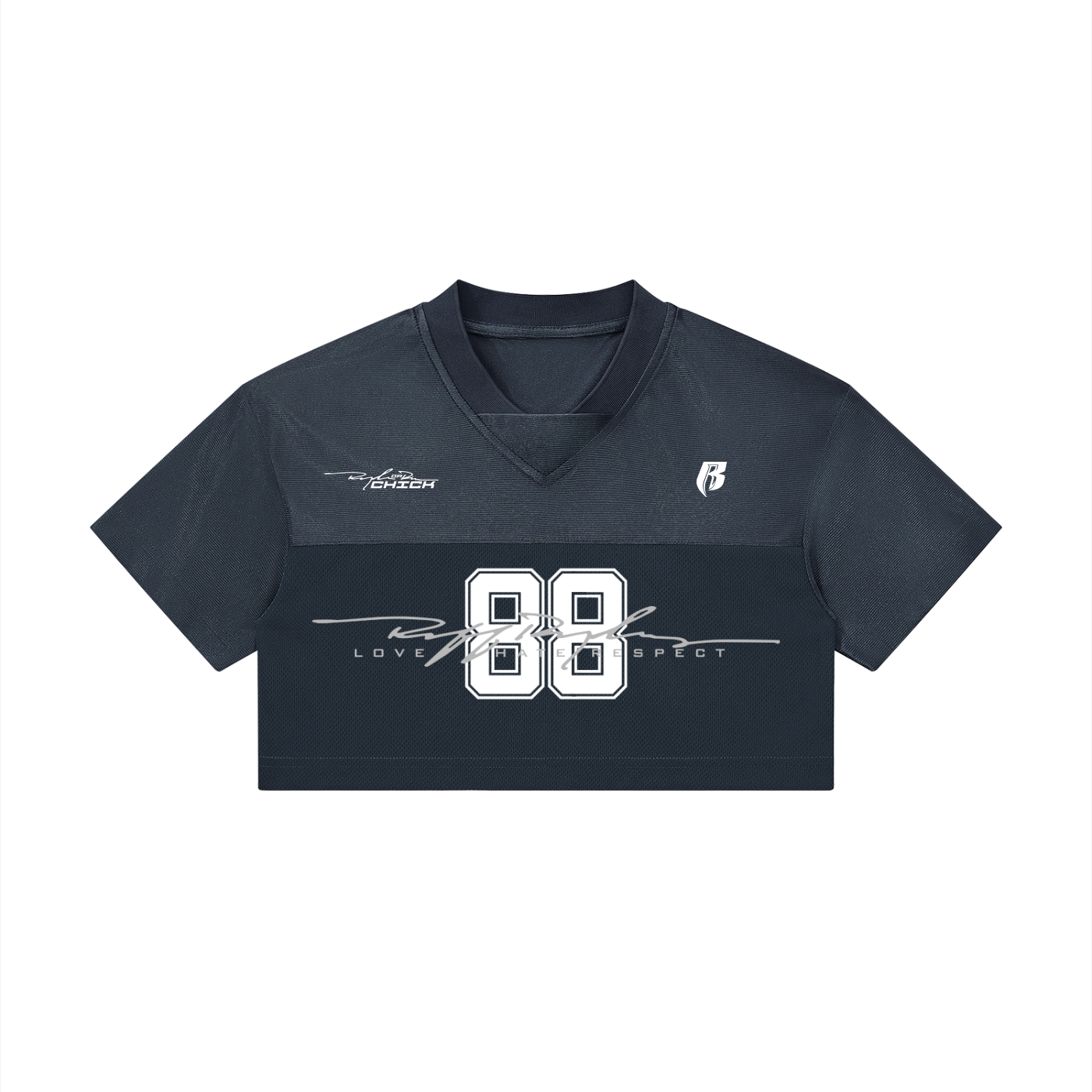 RR Women’s Cropped Paneled V-Neck Jersey