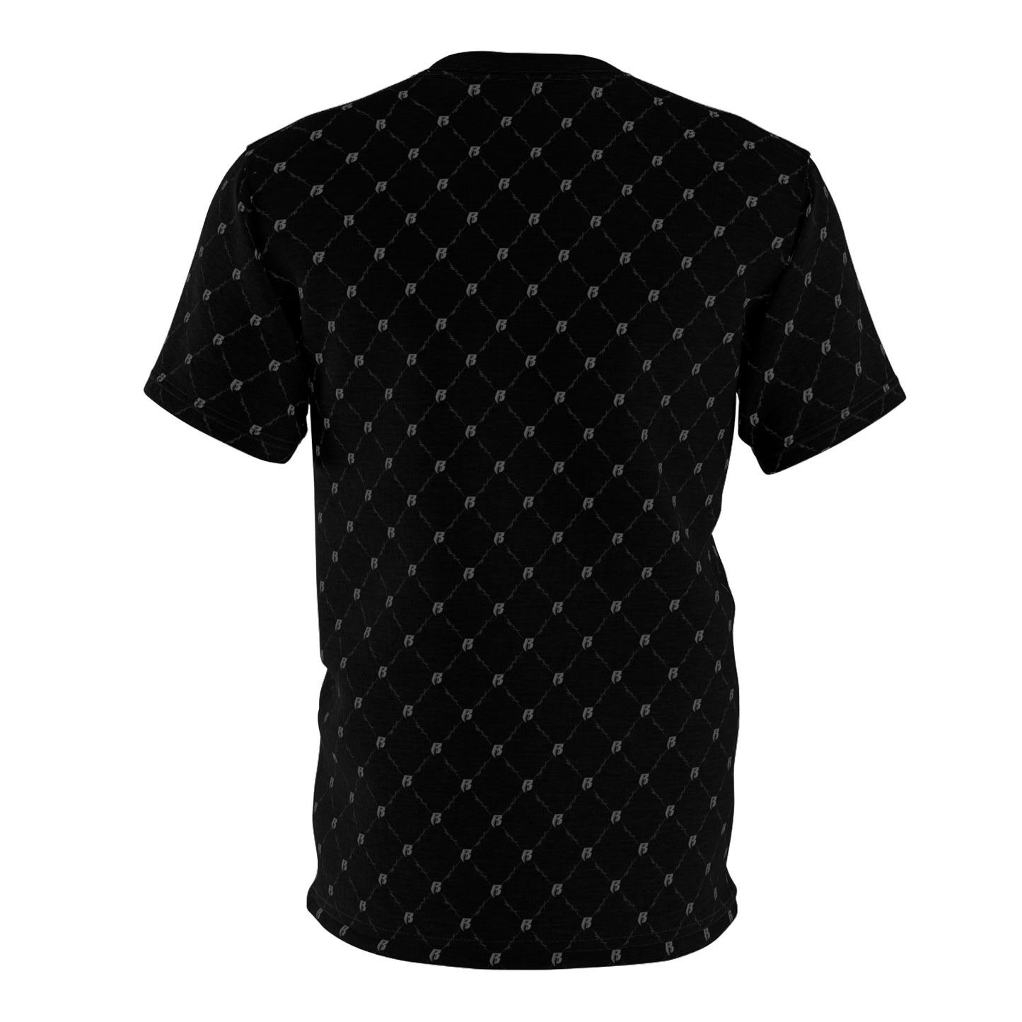 Black RR Pattern Tee — T-Shirt