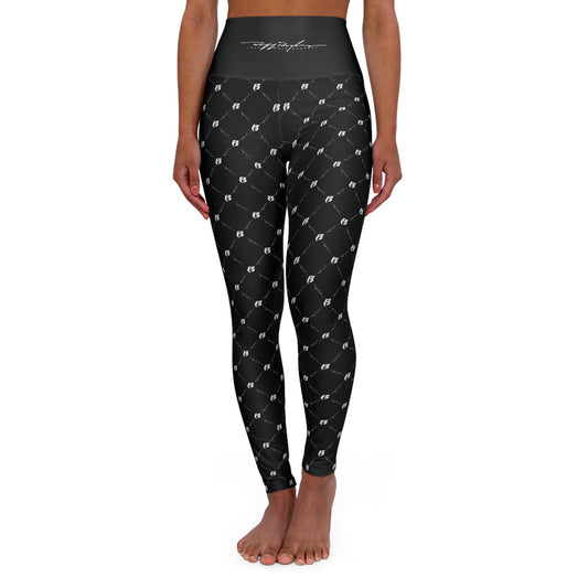 Blk High-Waisted RR Yoga Leggings