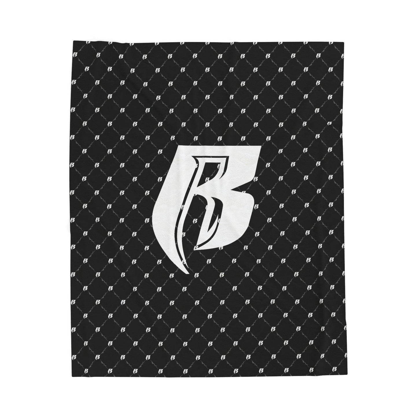 Blk Ruff Ryders Chainlink Plush Blanket