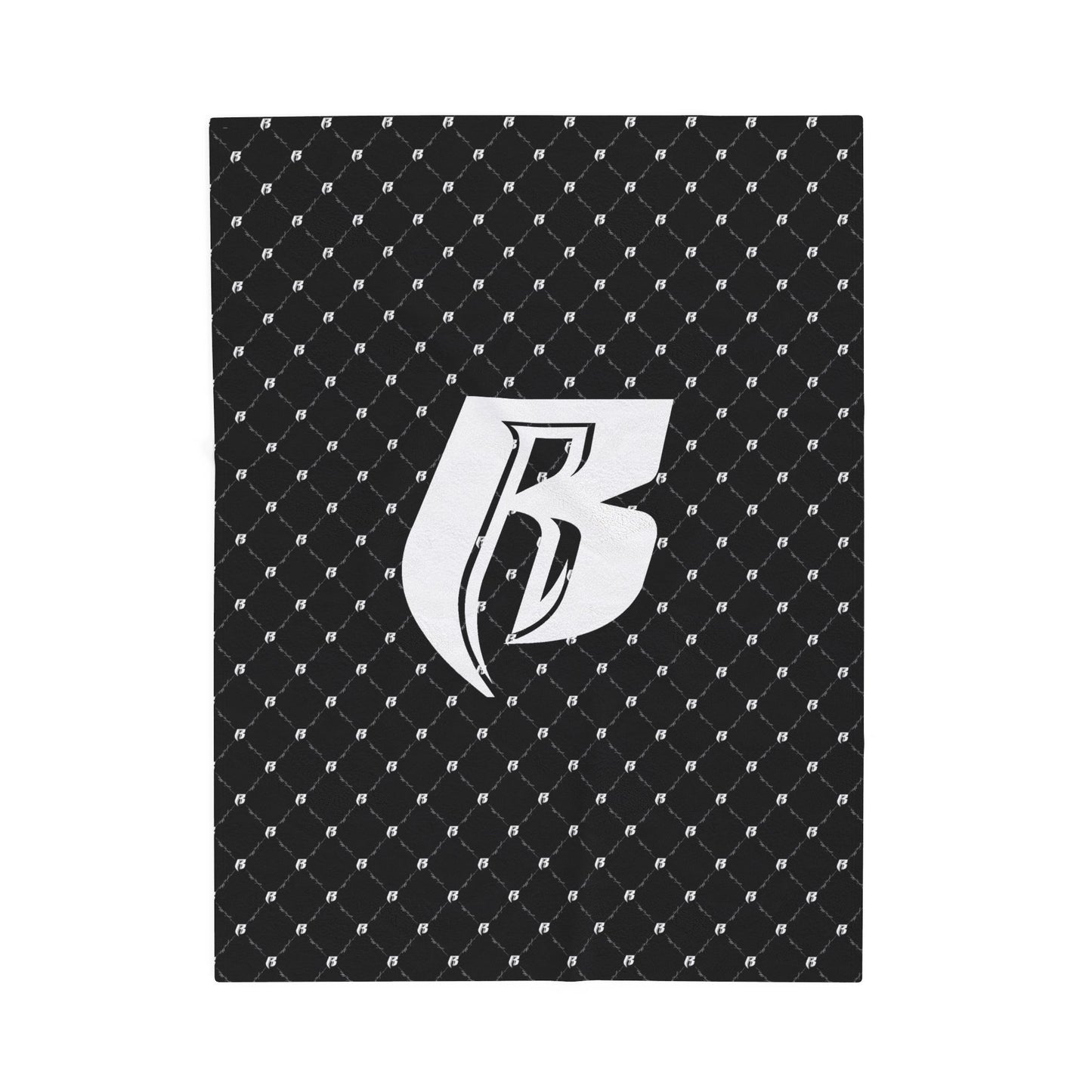 Blk Ruff Ryders Chainlink Plush Blanket