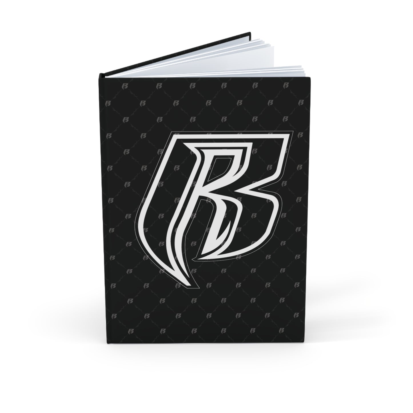 Black Monogram 'R' Hardcover Journal
