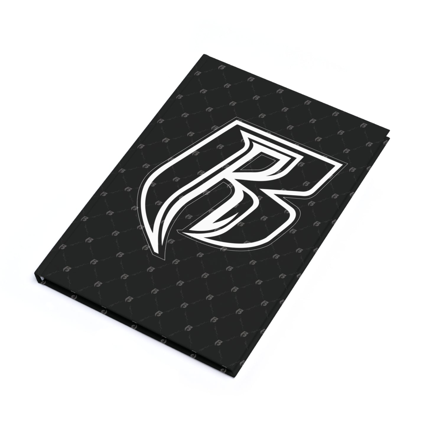 Black Monogram 'R' Hardcover Journal