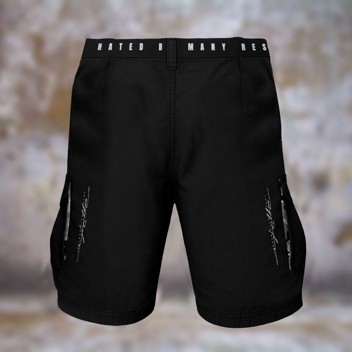 BLK RR Print Men's Cargo Shorts