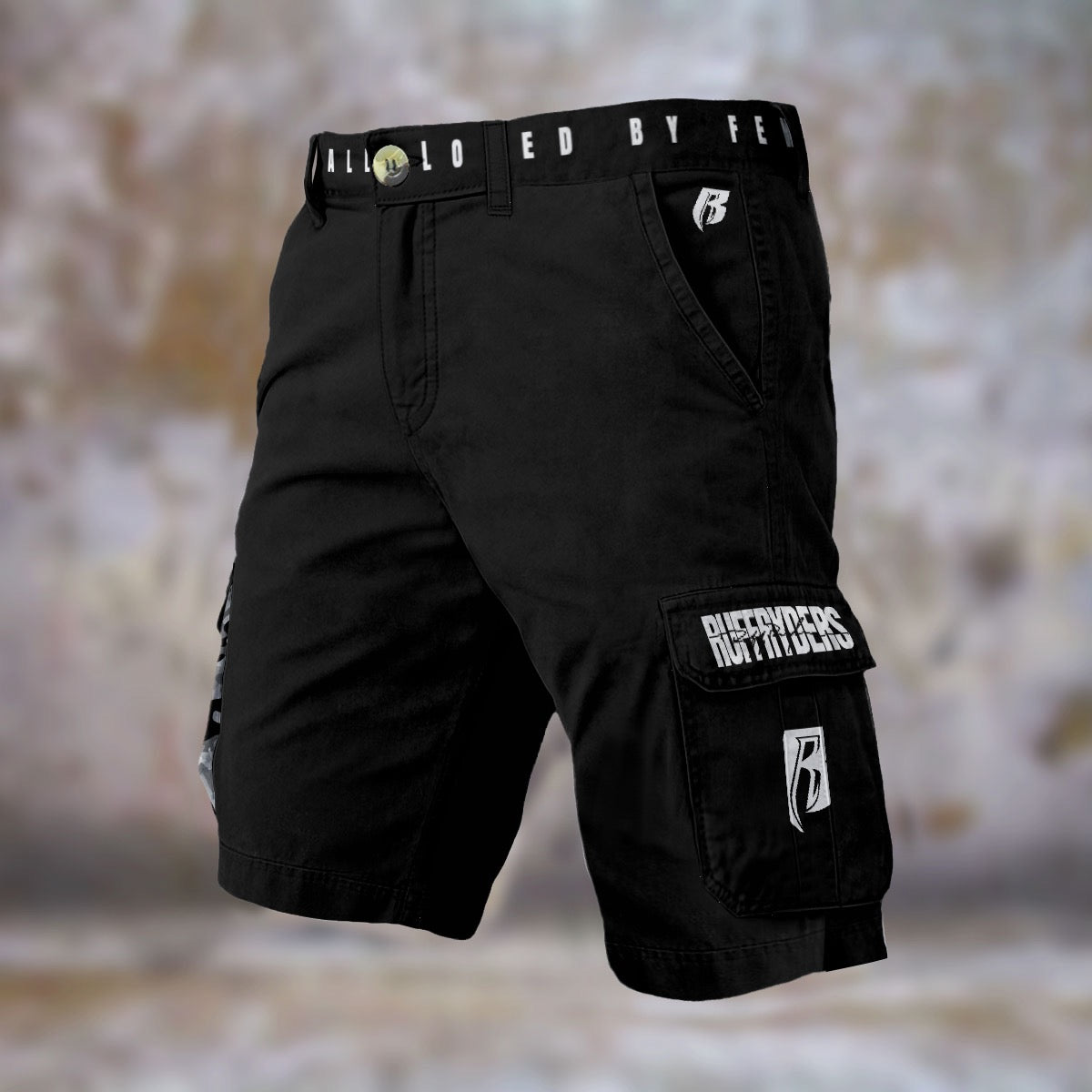 BLK RR Print Men's Cargo Shorts
