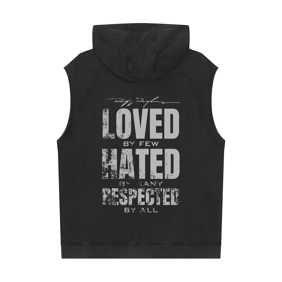 Grunge  Loose Sleeveless Hoodie