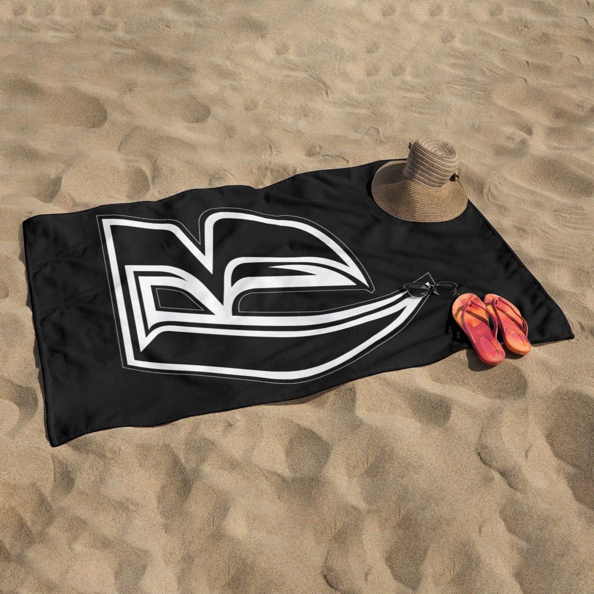 RR Stencil Adult Beach towel