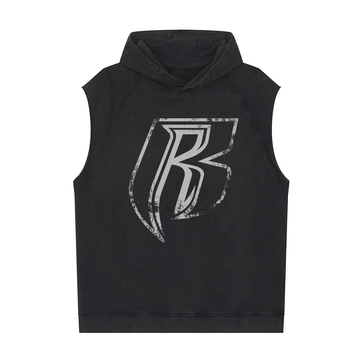 Grunge  Loose Sleeveless Hoodie