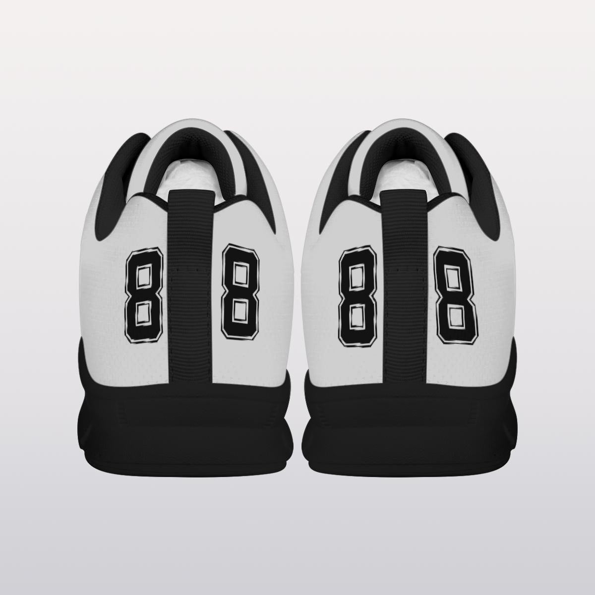 Blk & Wht Men's Sports Shoes