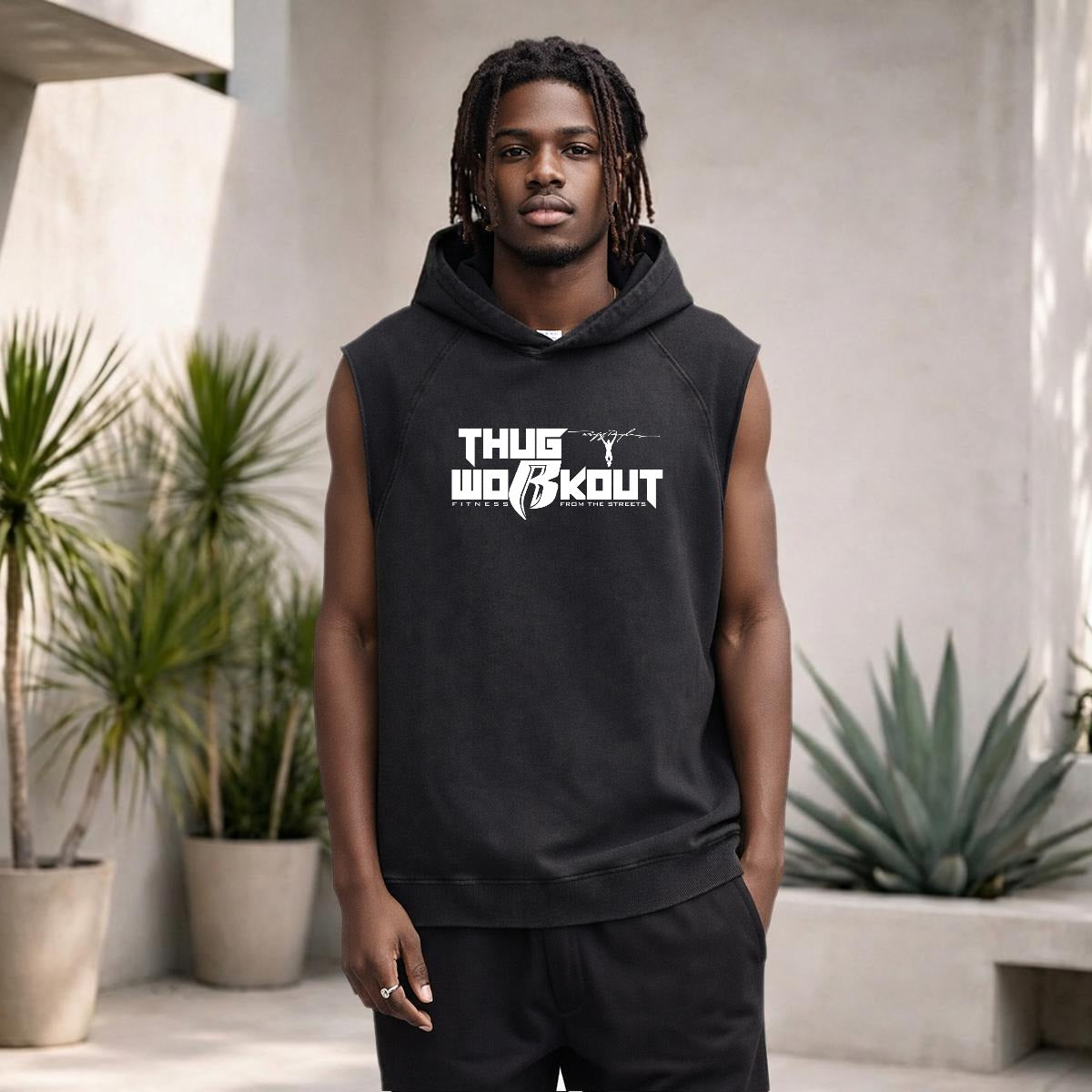 Thug Workout Loos Sleeveless Hoodie