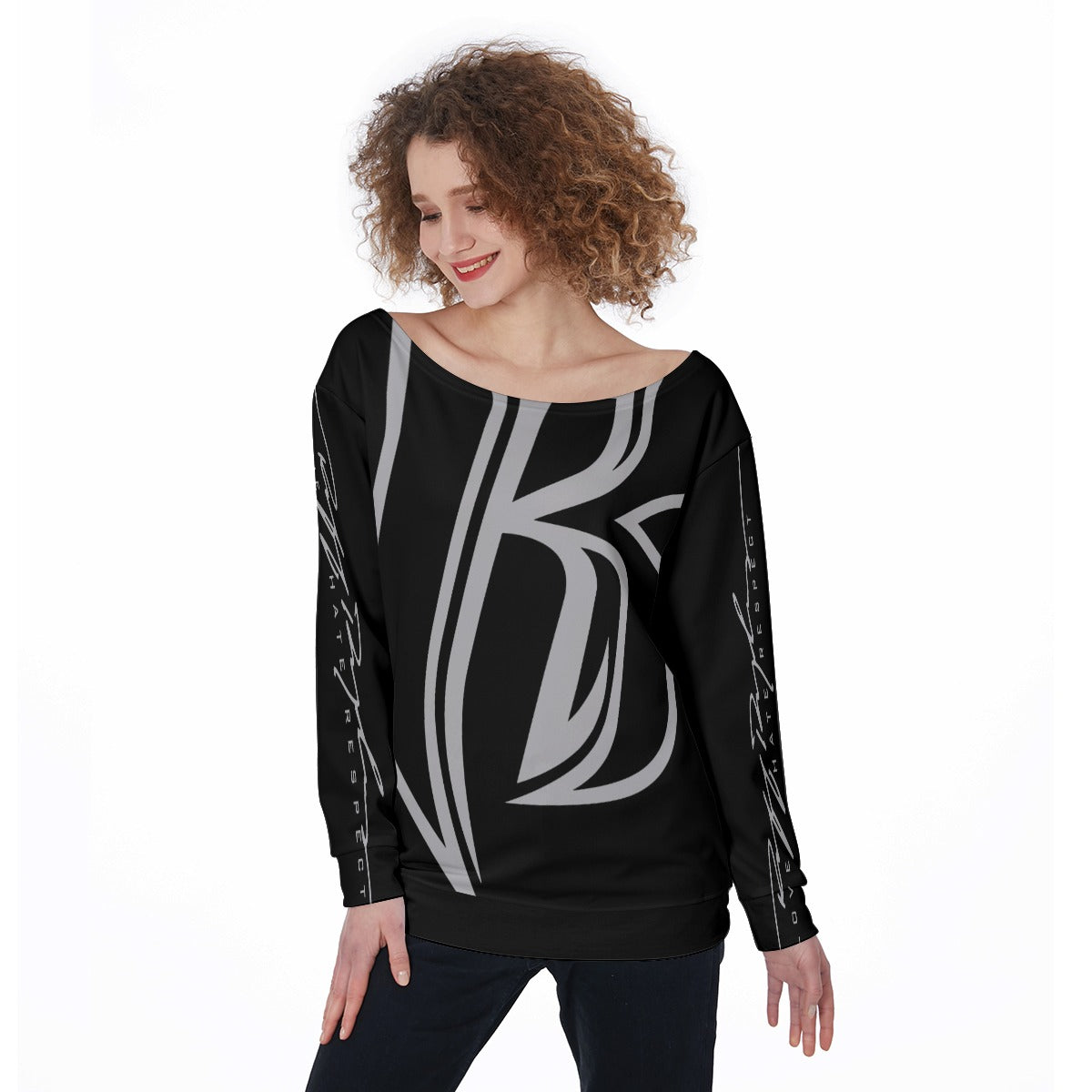 Stencil R Off The Shoulder Sweater