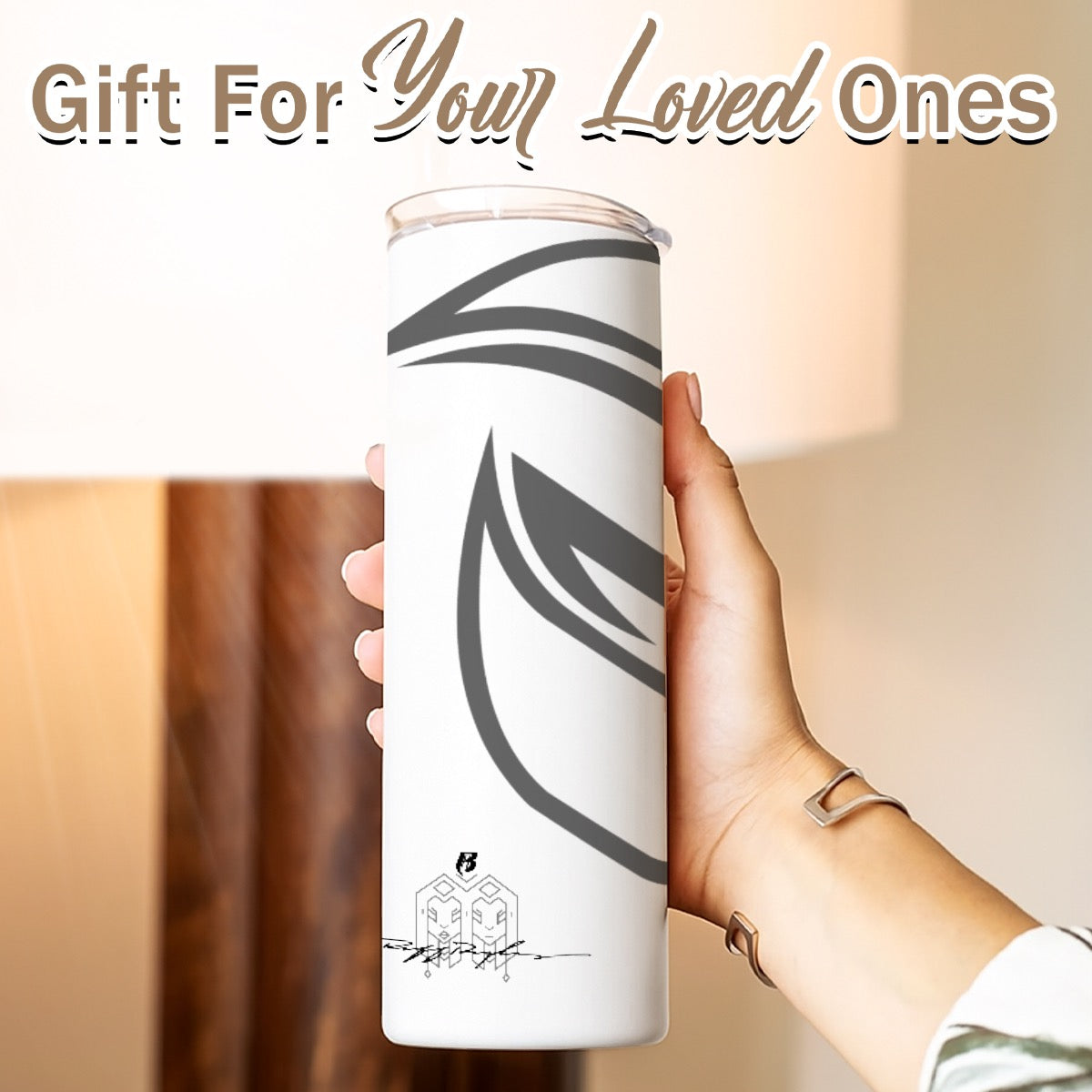 Custom 20OZ Straight Cup With Sliding Lid Printed in USA