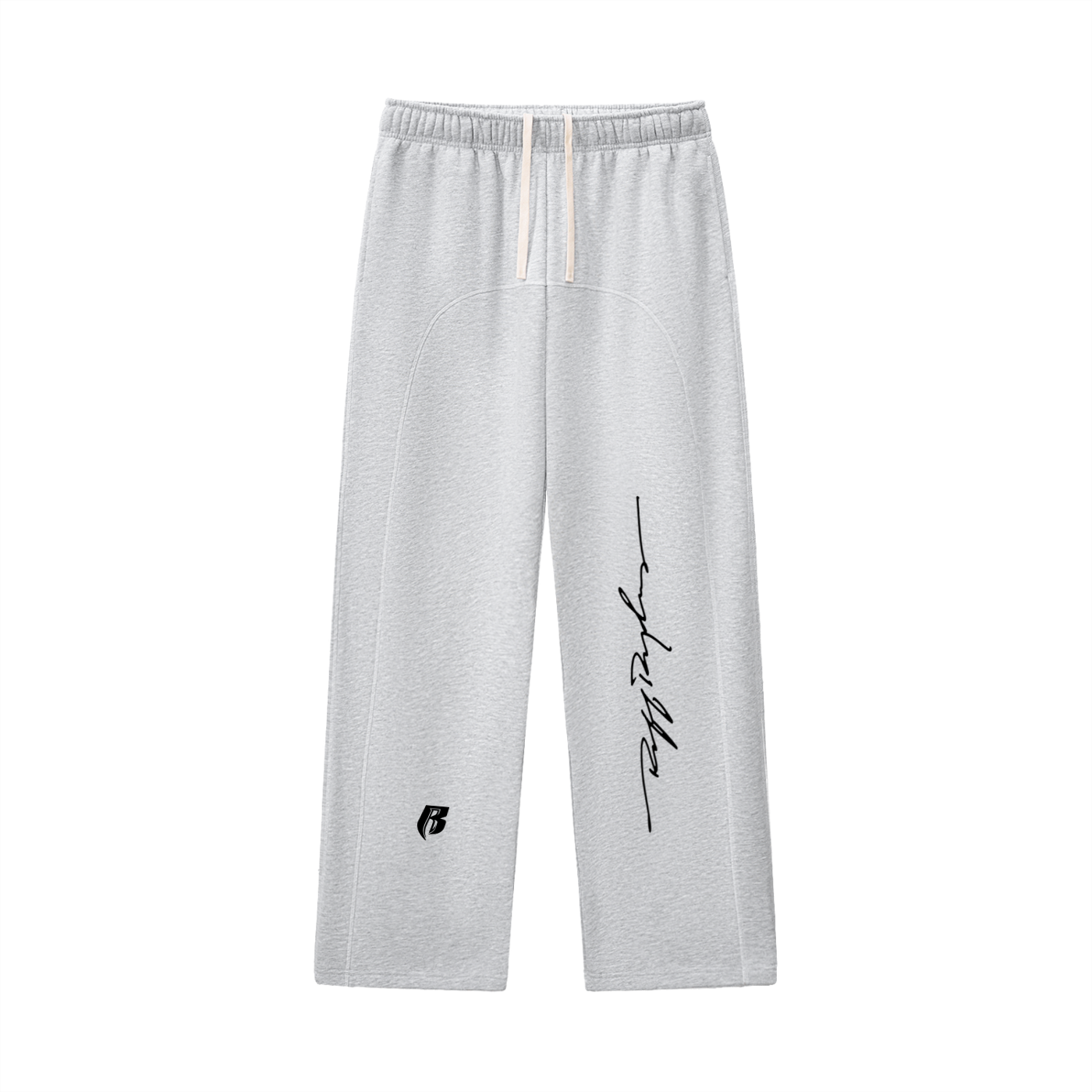 RR Modern Contrast-Stitched Fleece Sweatpants