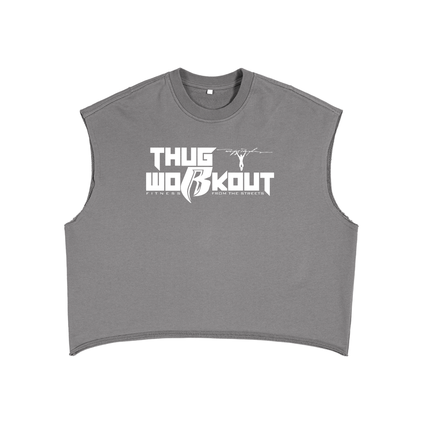 RR Thug Workout French Terry Boxy Tank Top