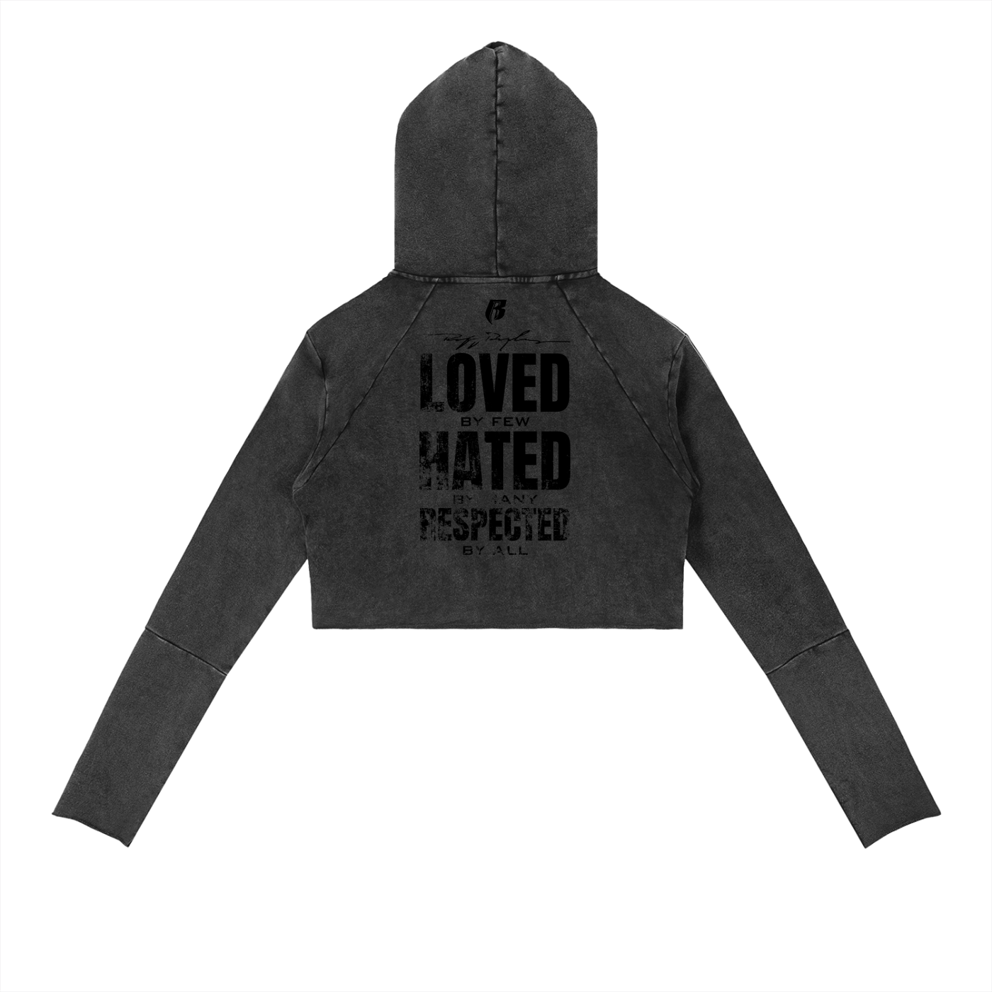 Vintage Washed Raw Edge Hoodie