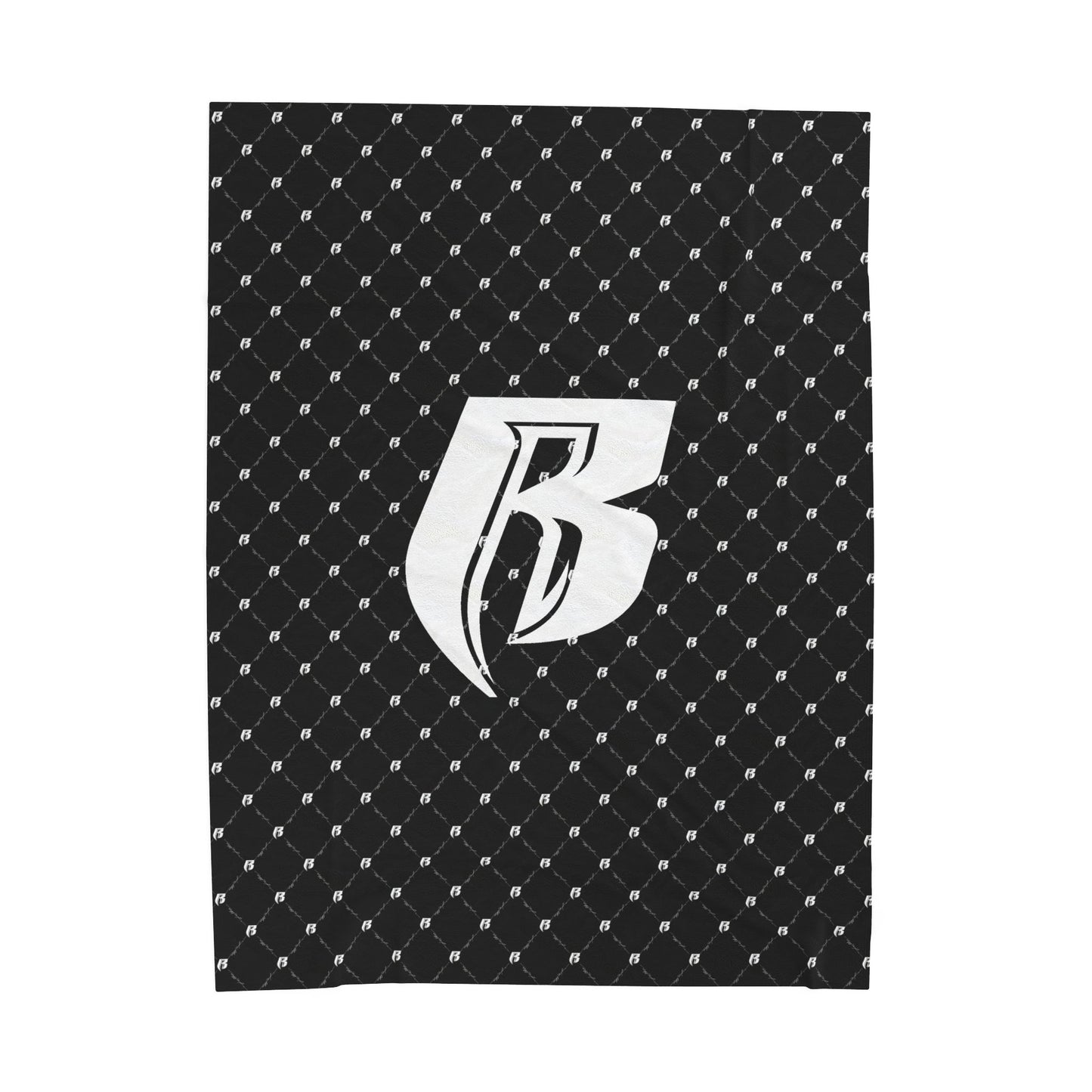 Blk Ruff Ryders Chainlink Plush Blanket