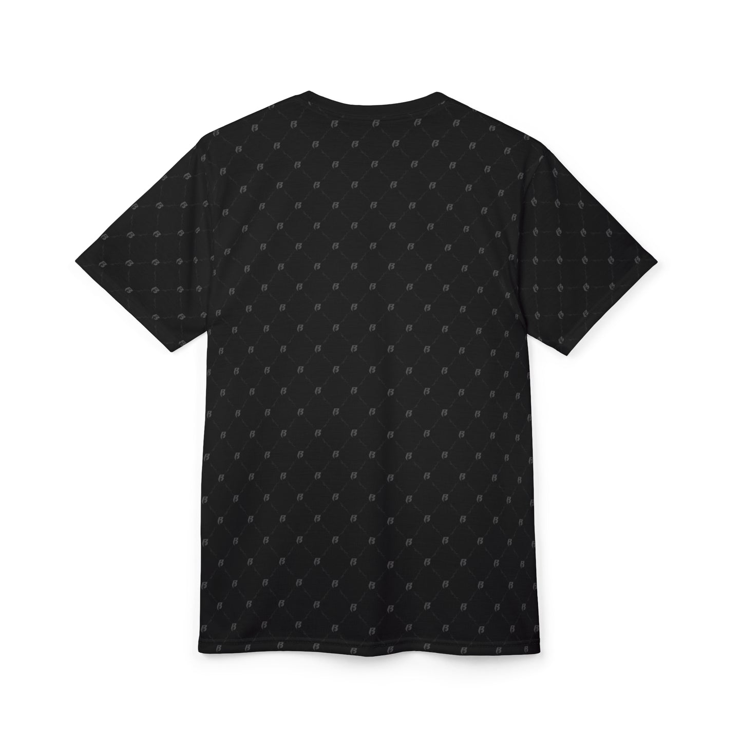 Black RR Pattern Tee — T-Shirt