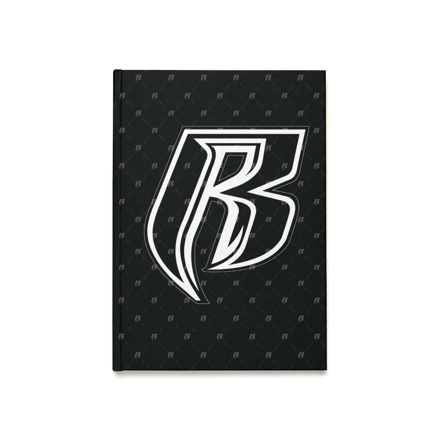Black Monogram 'R' Hardcover Journal