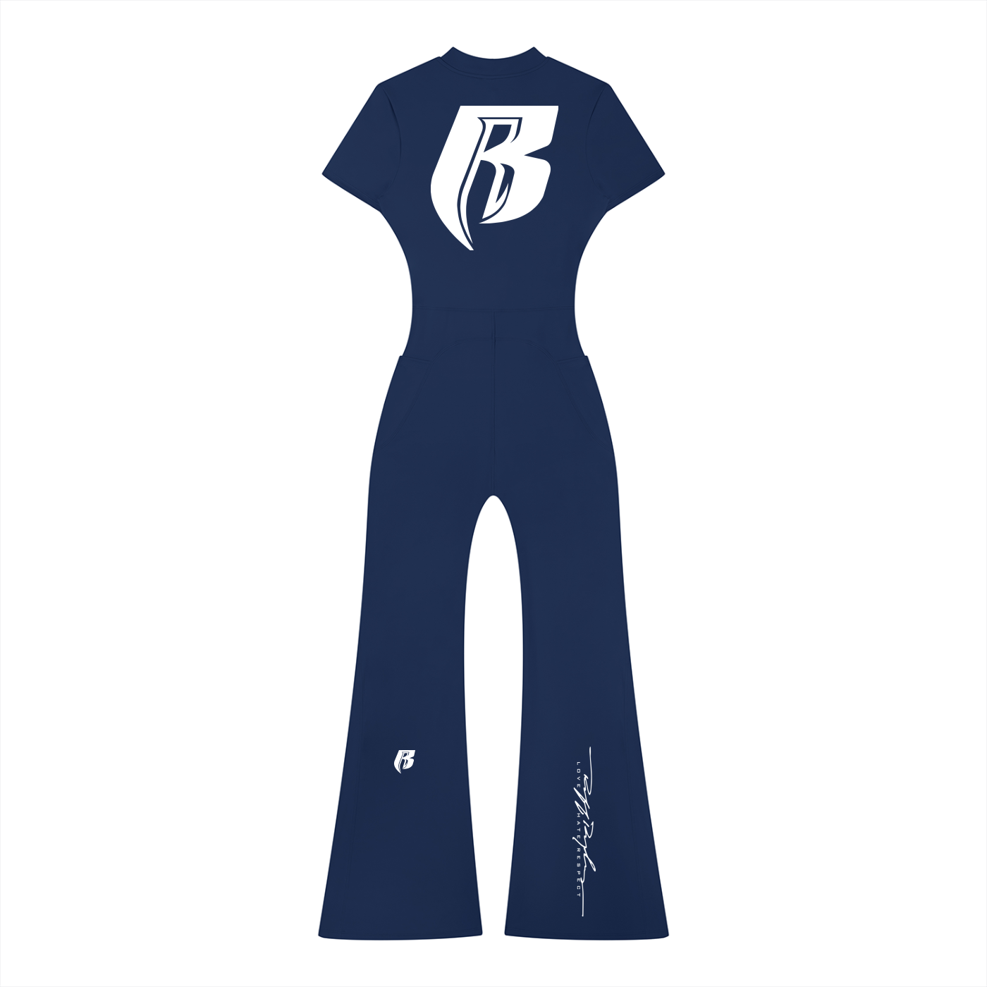 RR Women’s Tight Flared Leg Quarter-Zip Jumpsuit