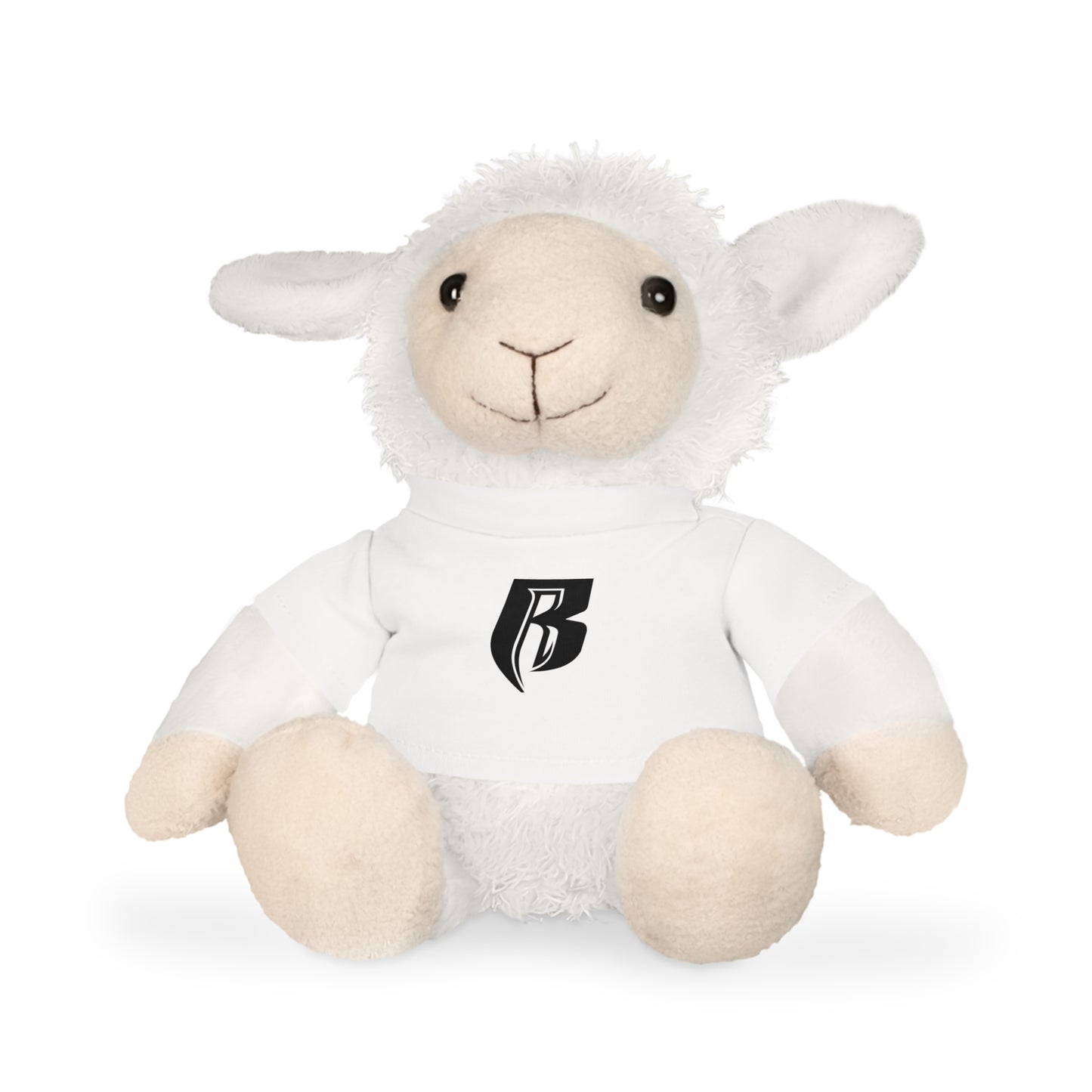 Embroidered 'R' Logo Teddy Bear Plush with White T‑Shirt