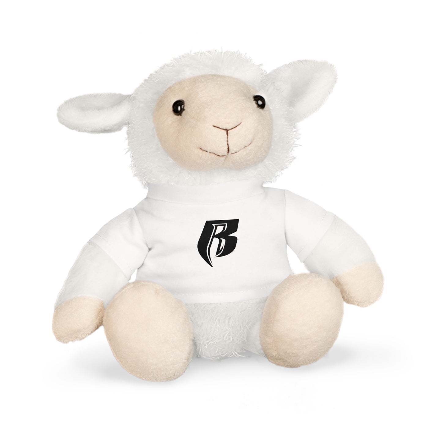 Embroidered 'R' Logo Teddy Bear Plush with White T‑Shirt