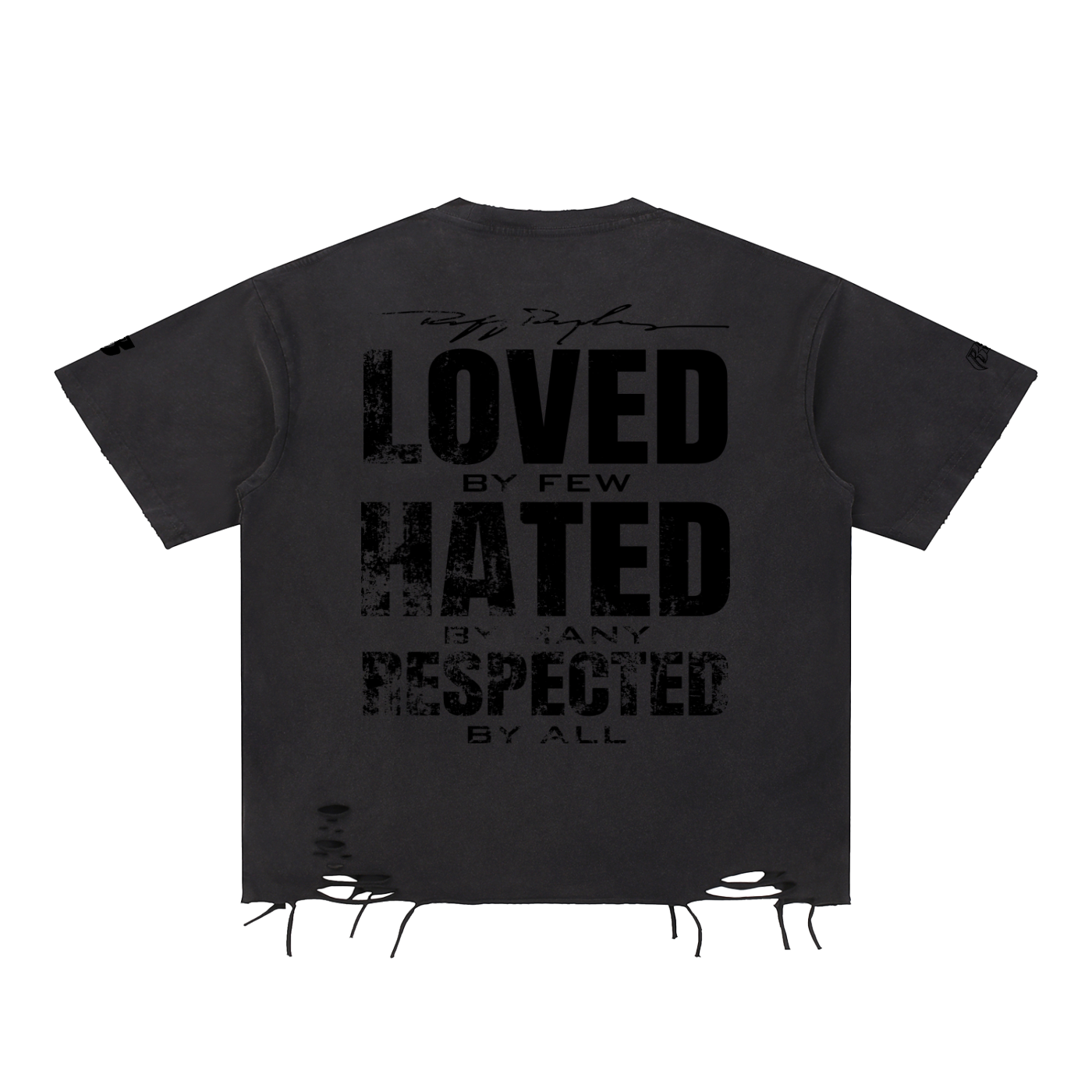 Snow Washed Raw-Hem T-Shirt