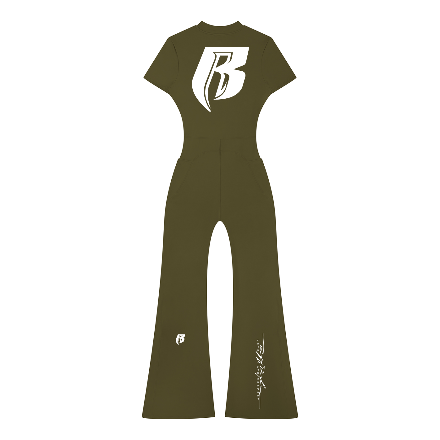 RR Women’s Tight Flared Leg Quarter-Zip Jumpsuit