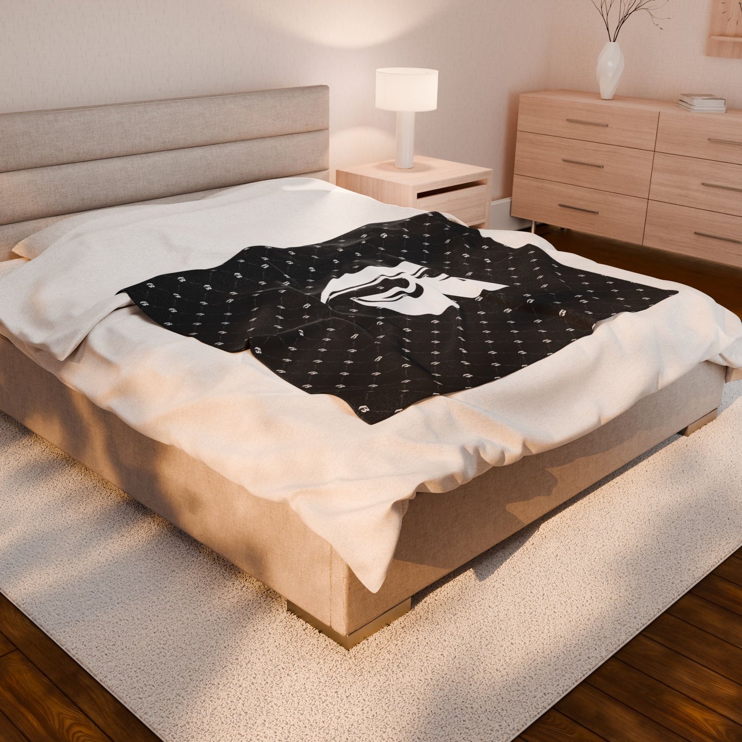 Blk Ruff Ryders Chainlink Plush Blanket