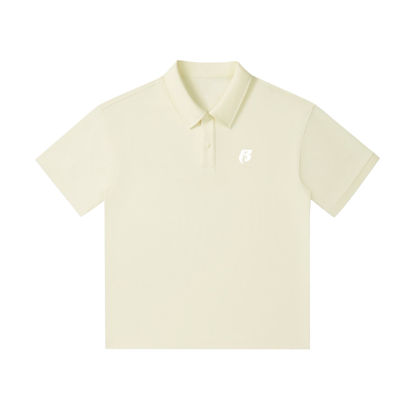 Modern R Past Present Future Short-Sleeve Polo | Wht Print