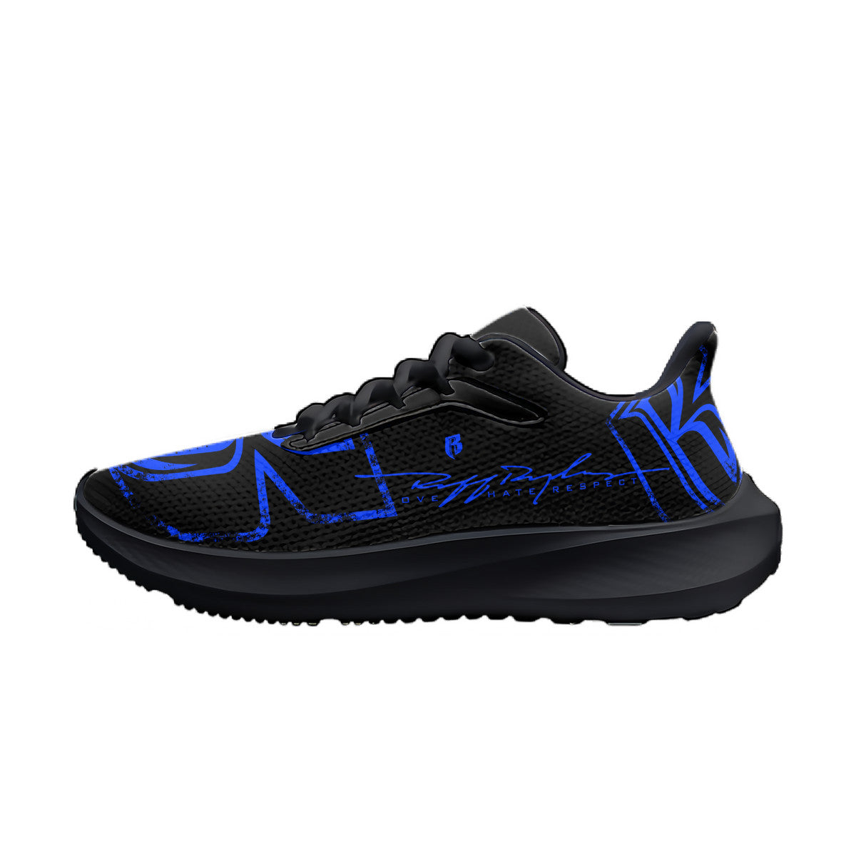 Blue & Black RR Grunge Shoes