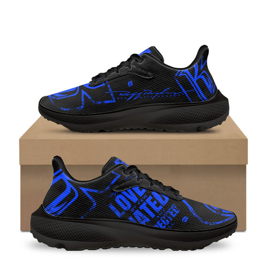 Blue & Black RR Grunge Shoes