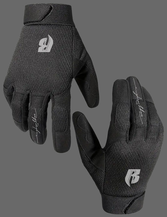 Ruff Ryders Silver Reflective Gloves