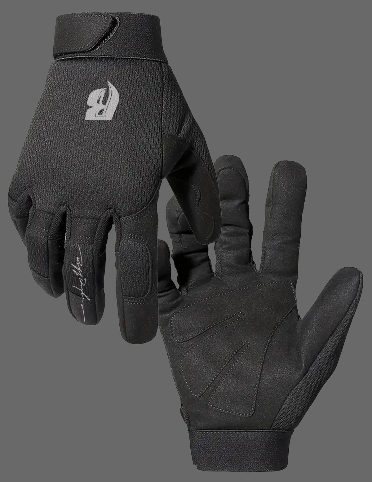 Ruff Ryders Silver Reflective Gloves