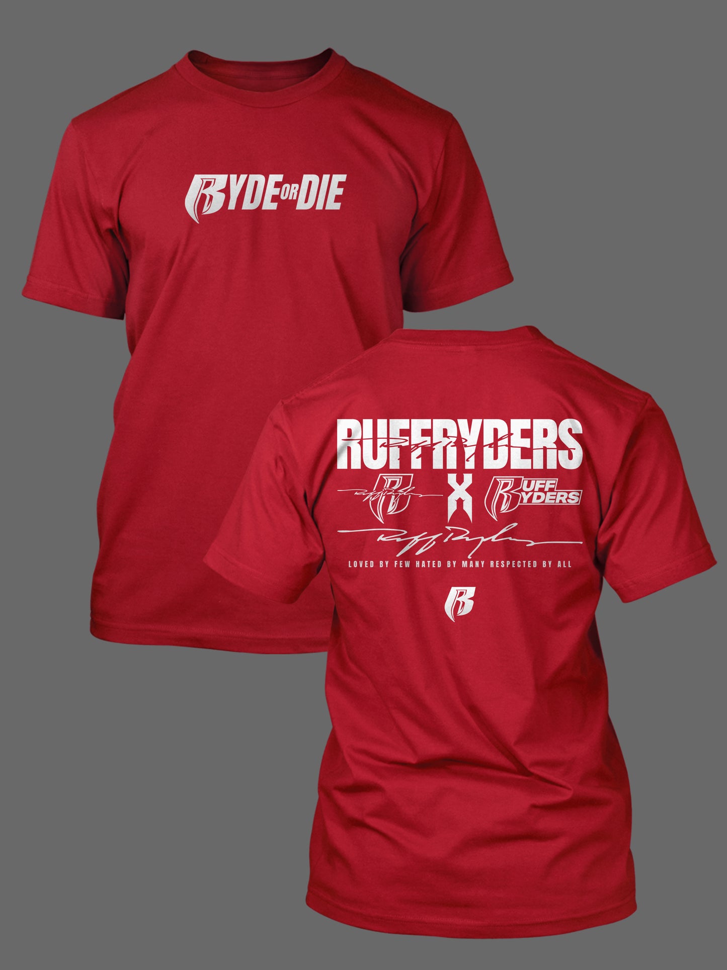 Silver Reflective Ryde OR Die Logo Tee