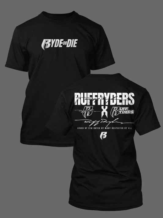 Silver Reflective Ryde OR Die Logo Tee