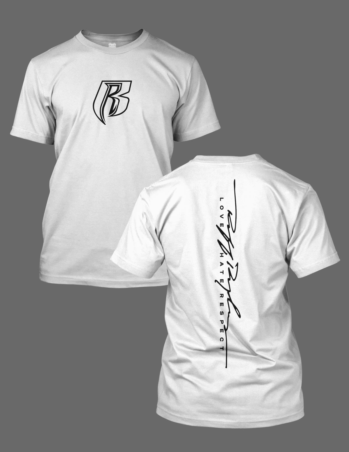 Black Reflective Stencil R with Love Hate Respect – MAD PITBULL