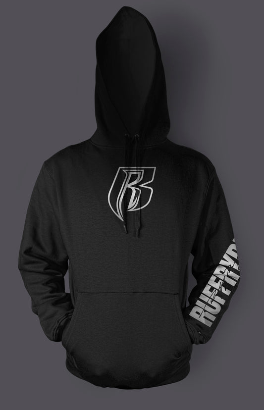 Stencil Ruff Ryders Logo with Past Present Future