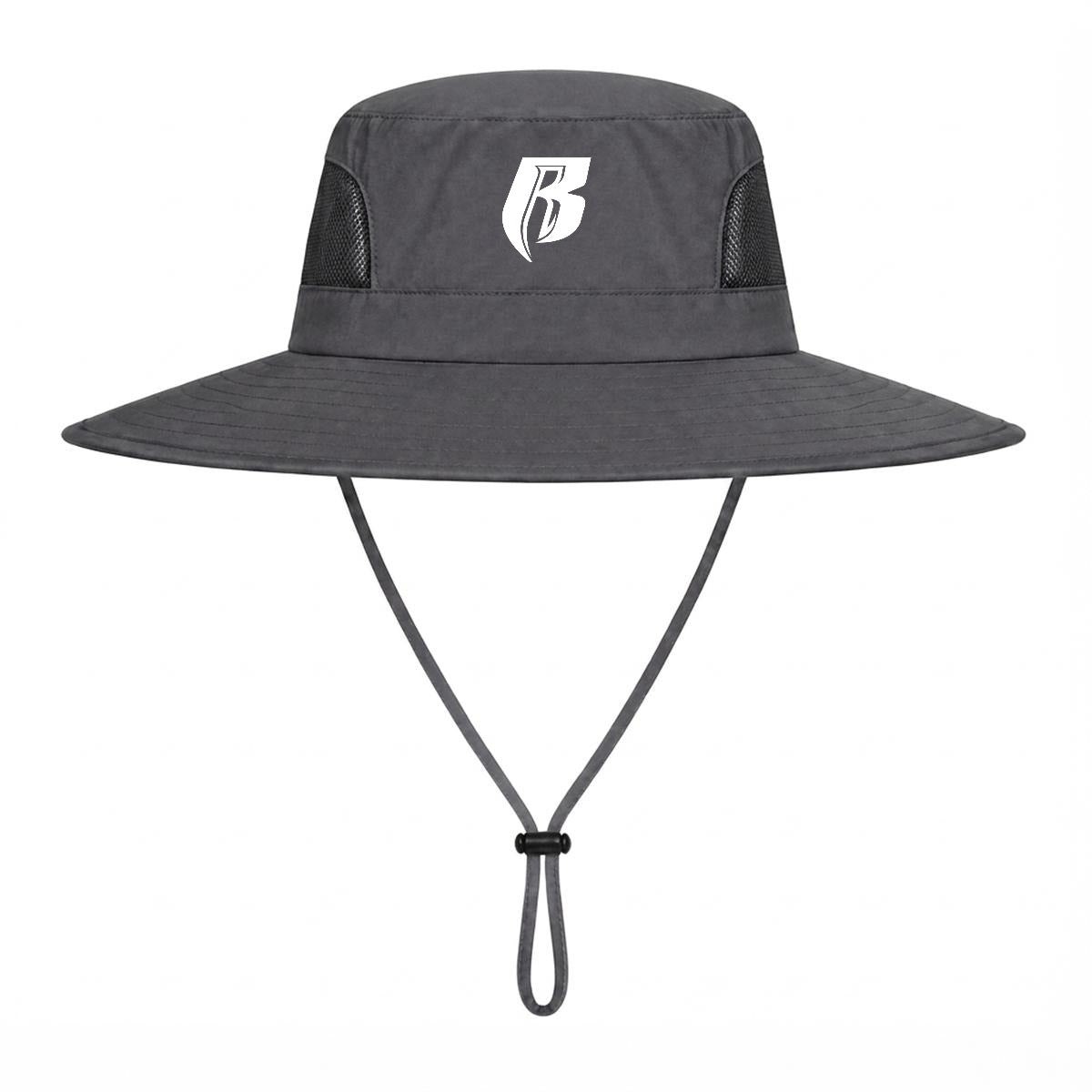 Wht R Wide Brim Sun Hat