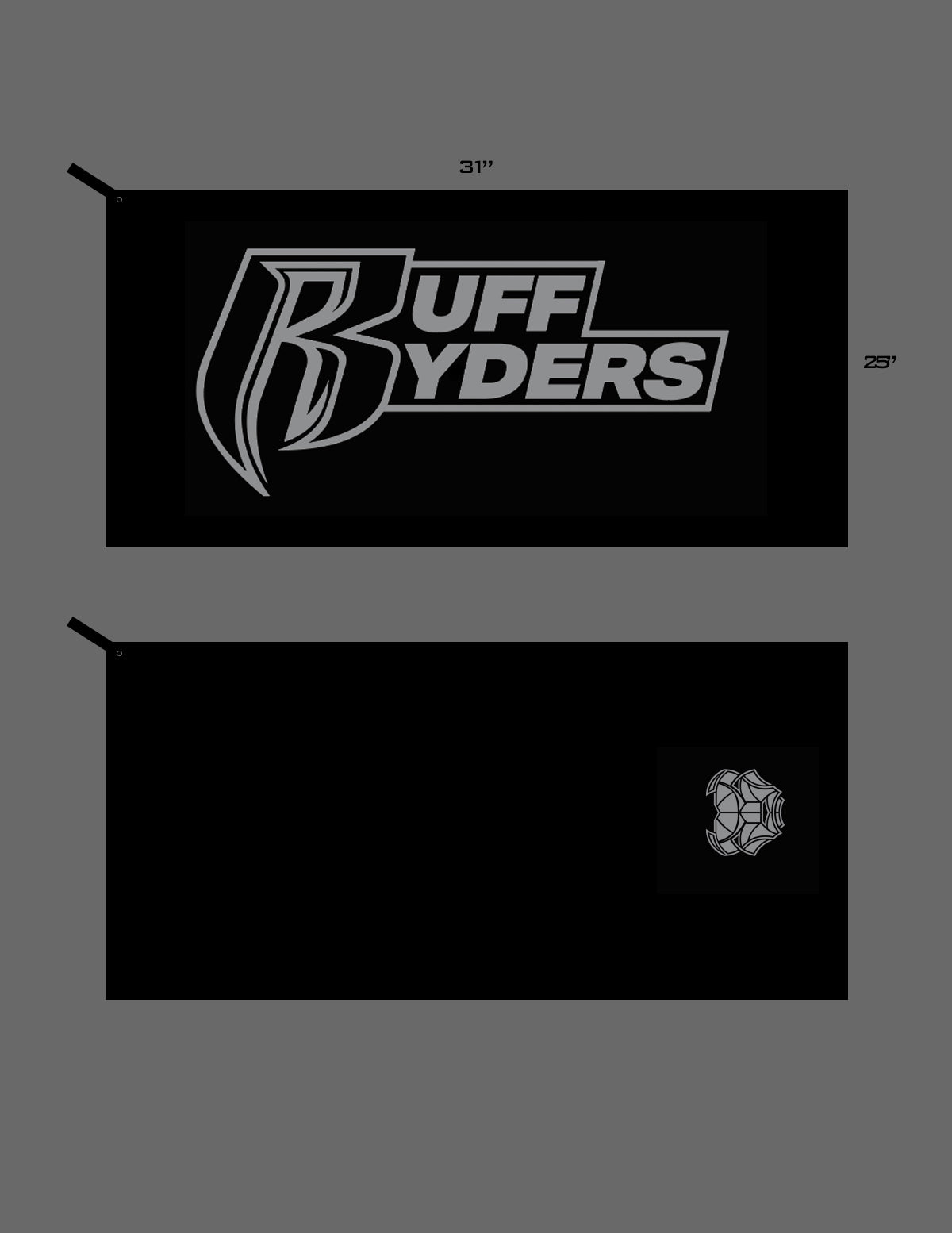 Black Ruff Ryders Cooling Towel