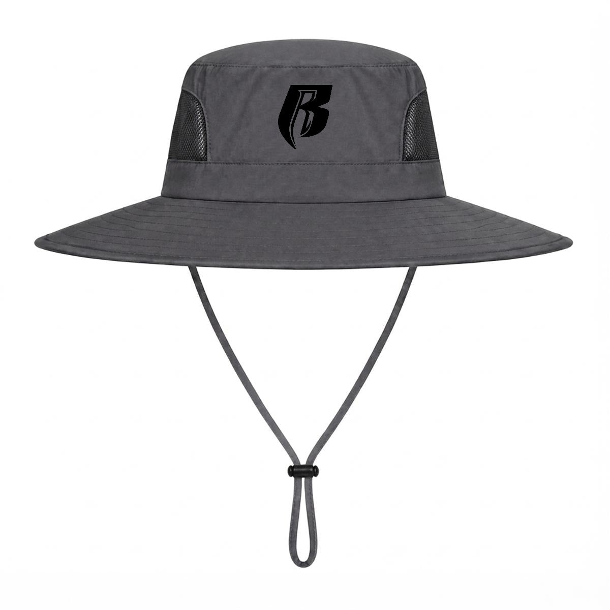 Blk RR Wide Brim Sun Hat