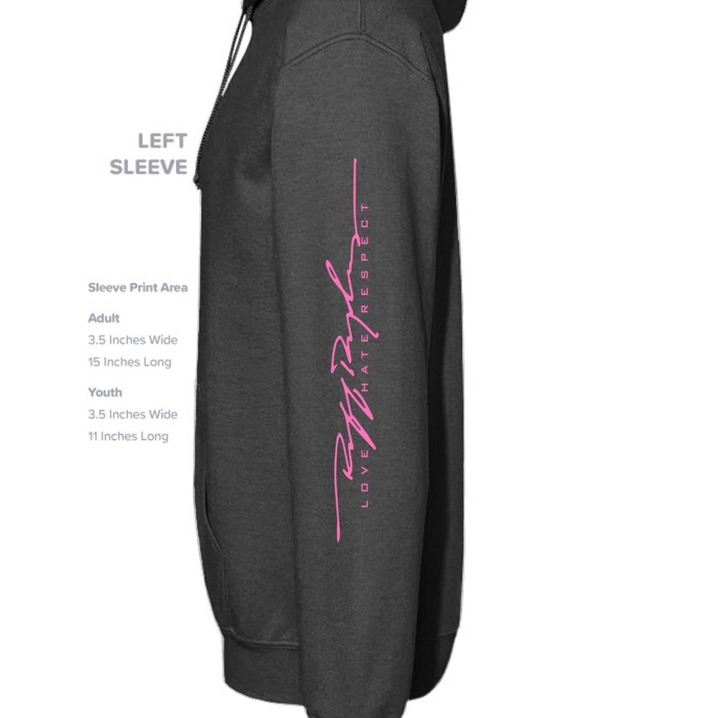 DARK GRY HEATHER - B7502 - SLEEVE_LEFT
