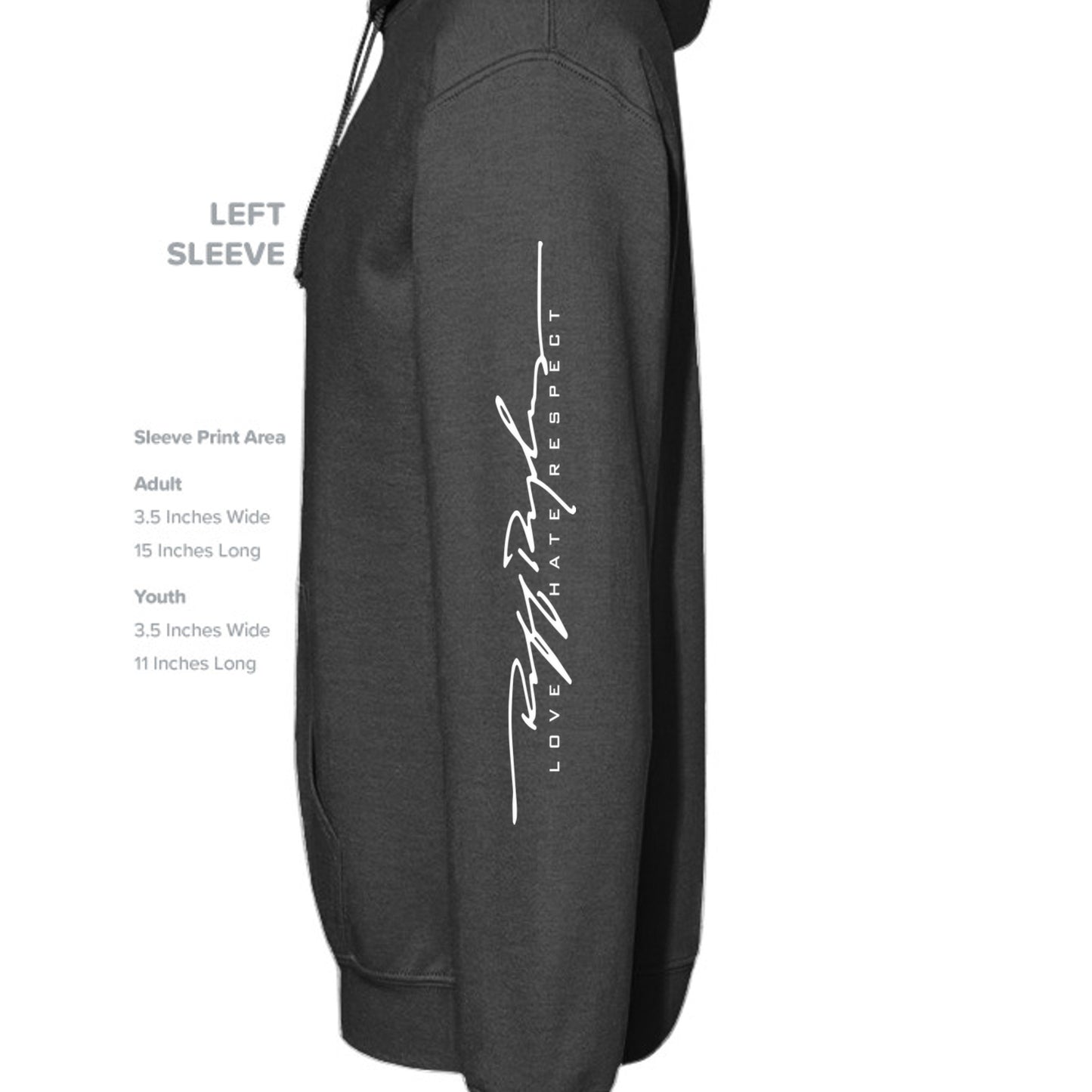 DARK GRY HEATHER - B7502 - SLEEVE_LEFT