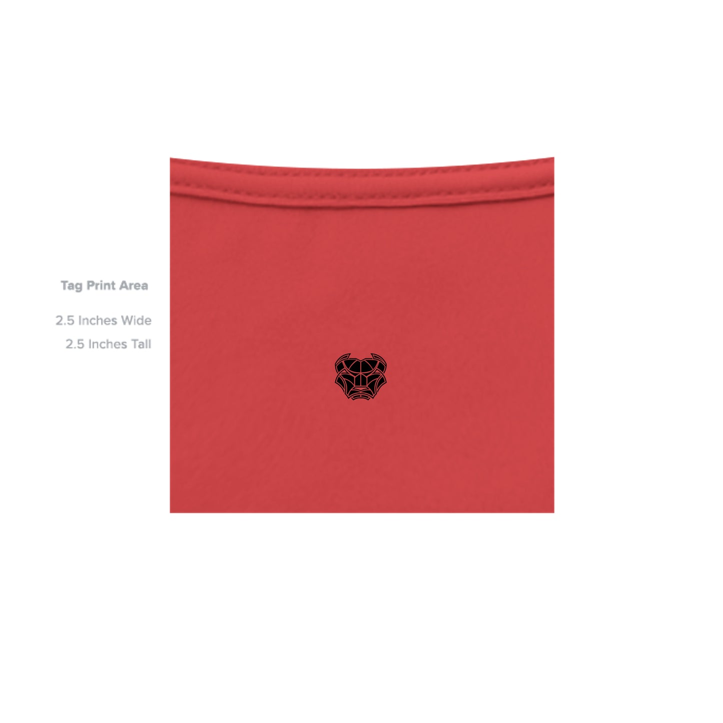SOLID RED TRIBLN - 3413C - INSIDE_TAG_LINE