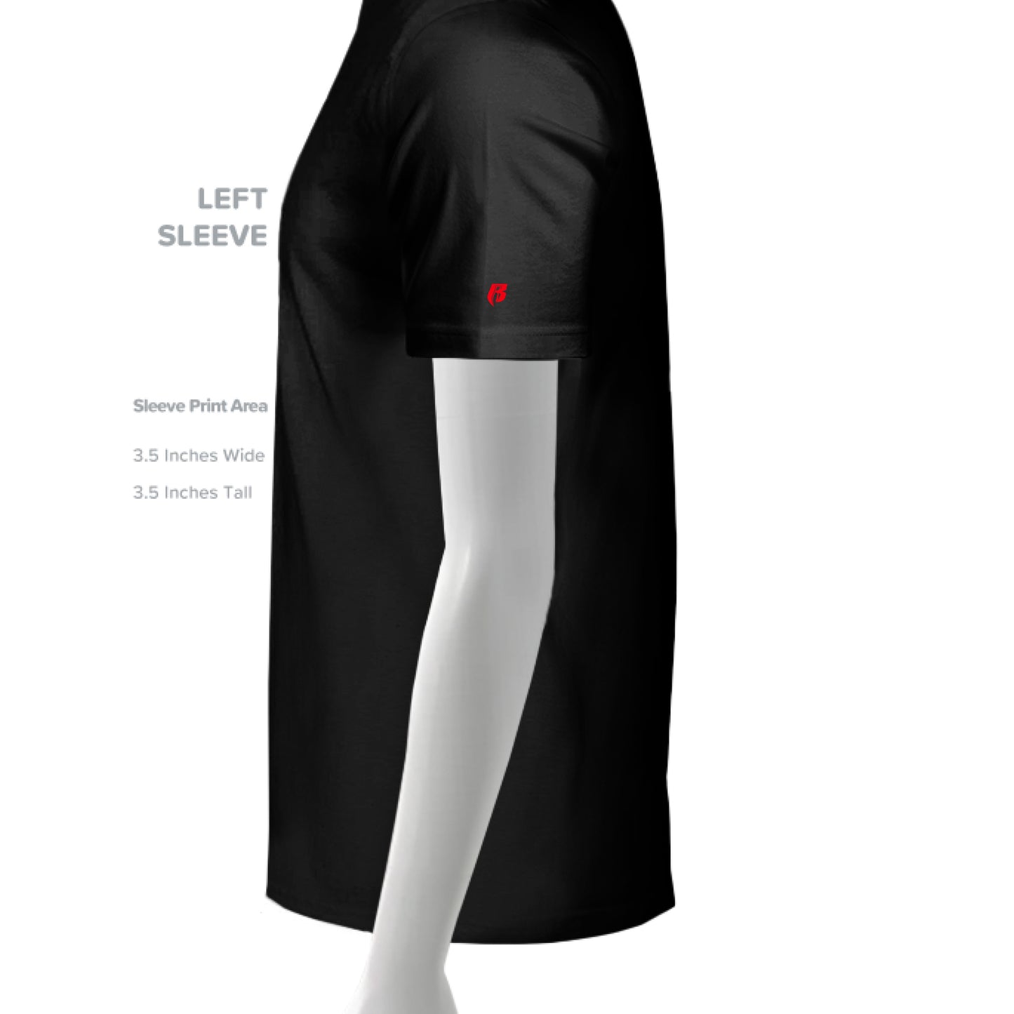 SLD BLK TRIBLEND - SLEEVE_LEFT