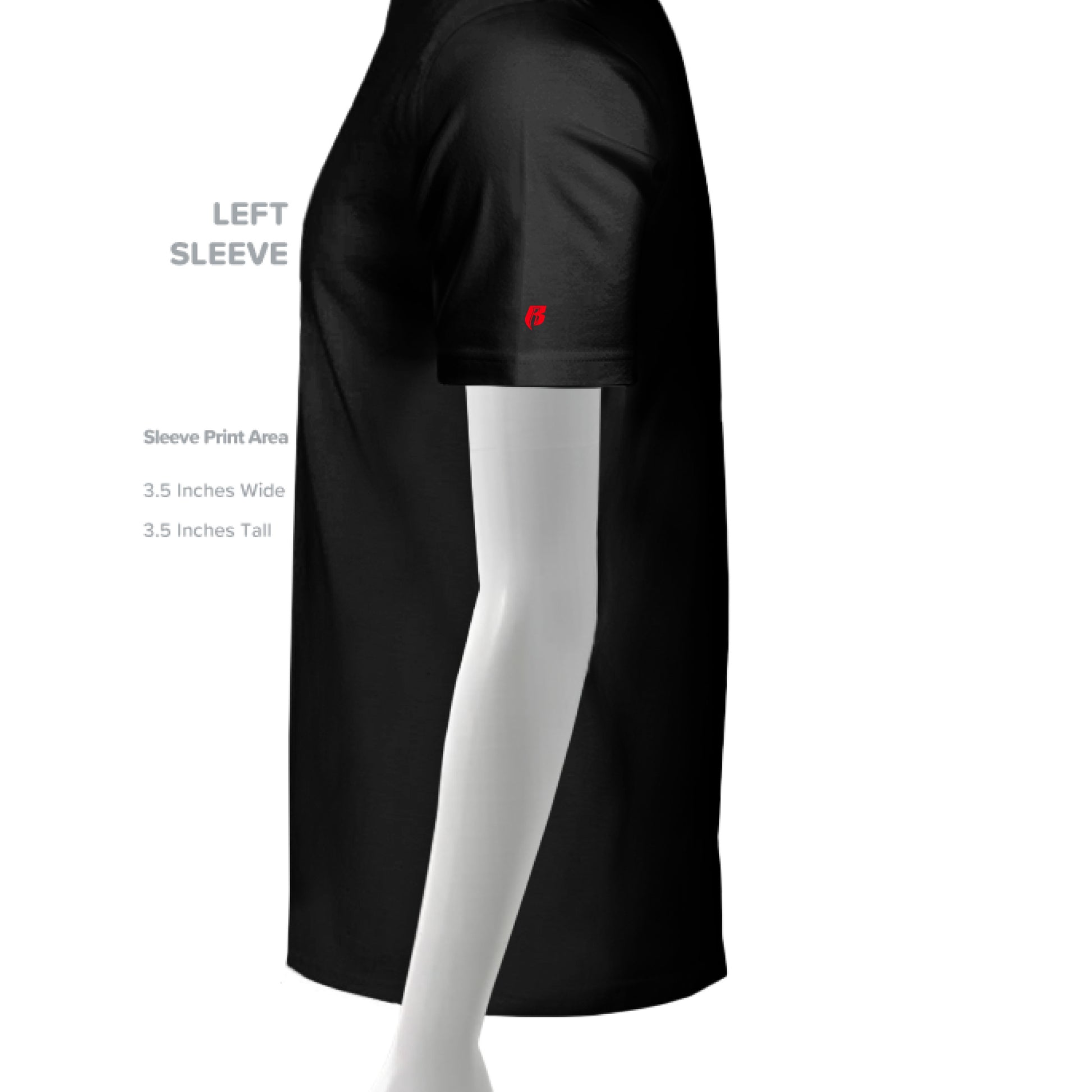 SLD BLK TRIBLEND - SLEEVE_LEFT