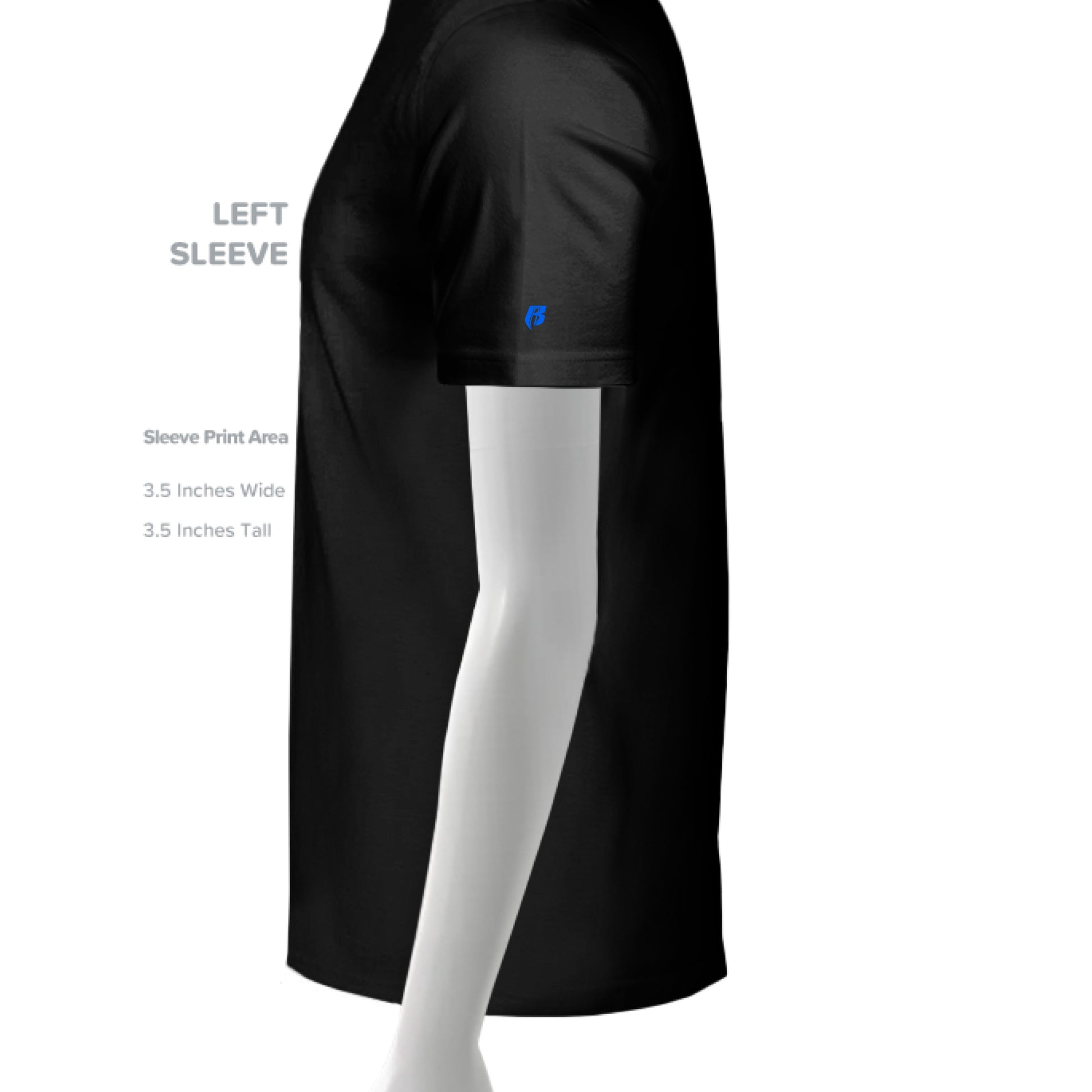 SLD BLK TRIBLEND - SLEEVE_LEFT