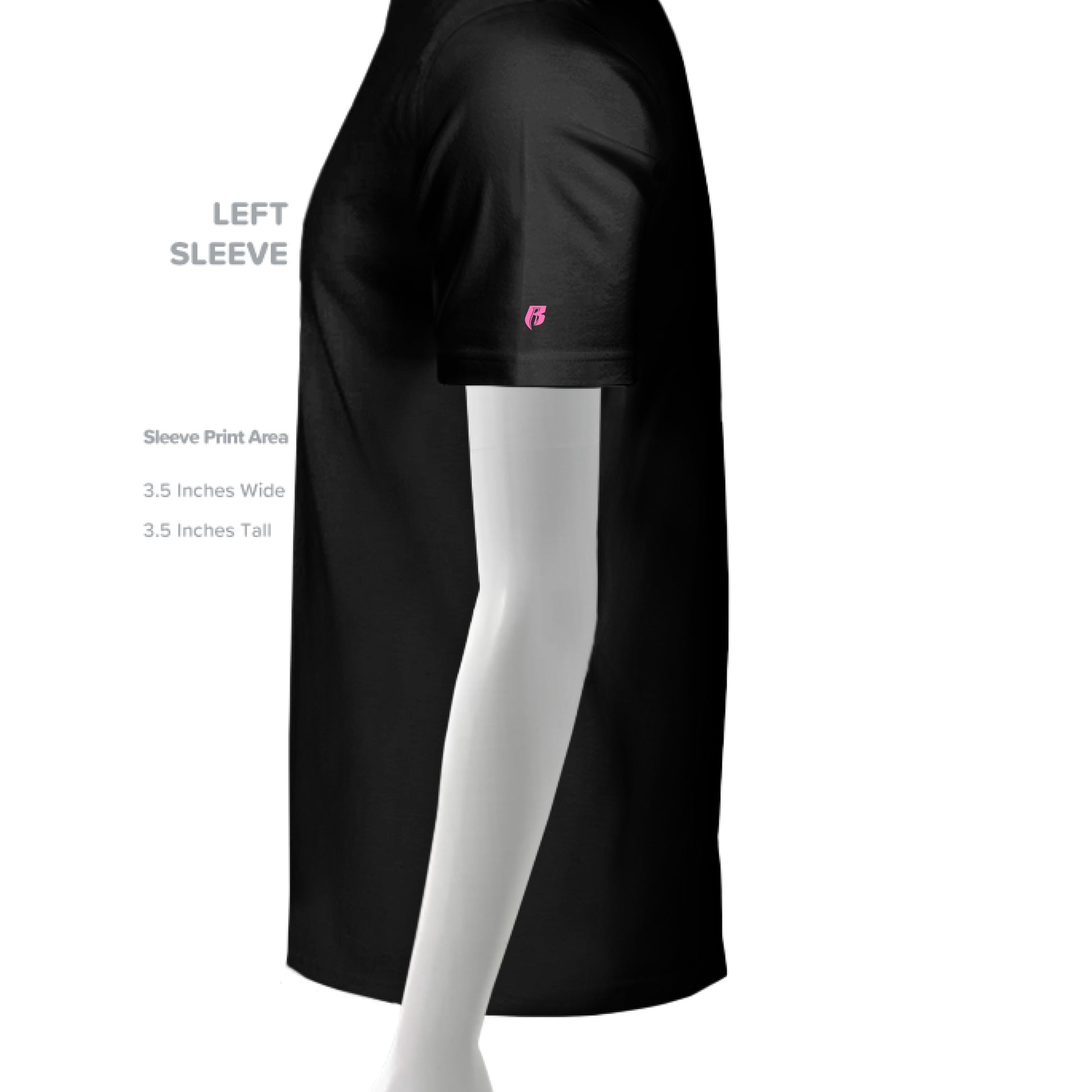 SLD BLK TRIBLEND - SLEEVE_LEFT